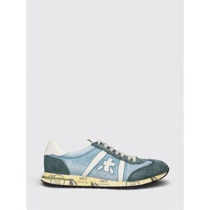 Premiata Men Lucy Sneakers Premiata In Suede And Used Nylon